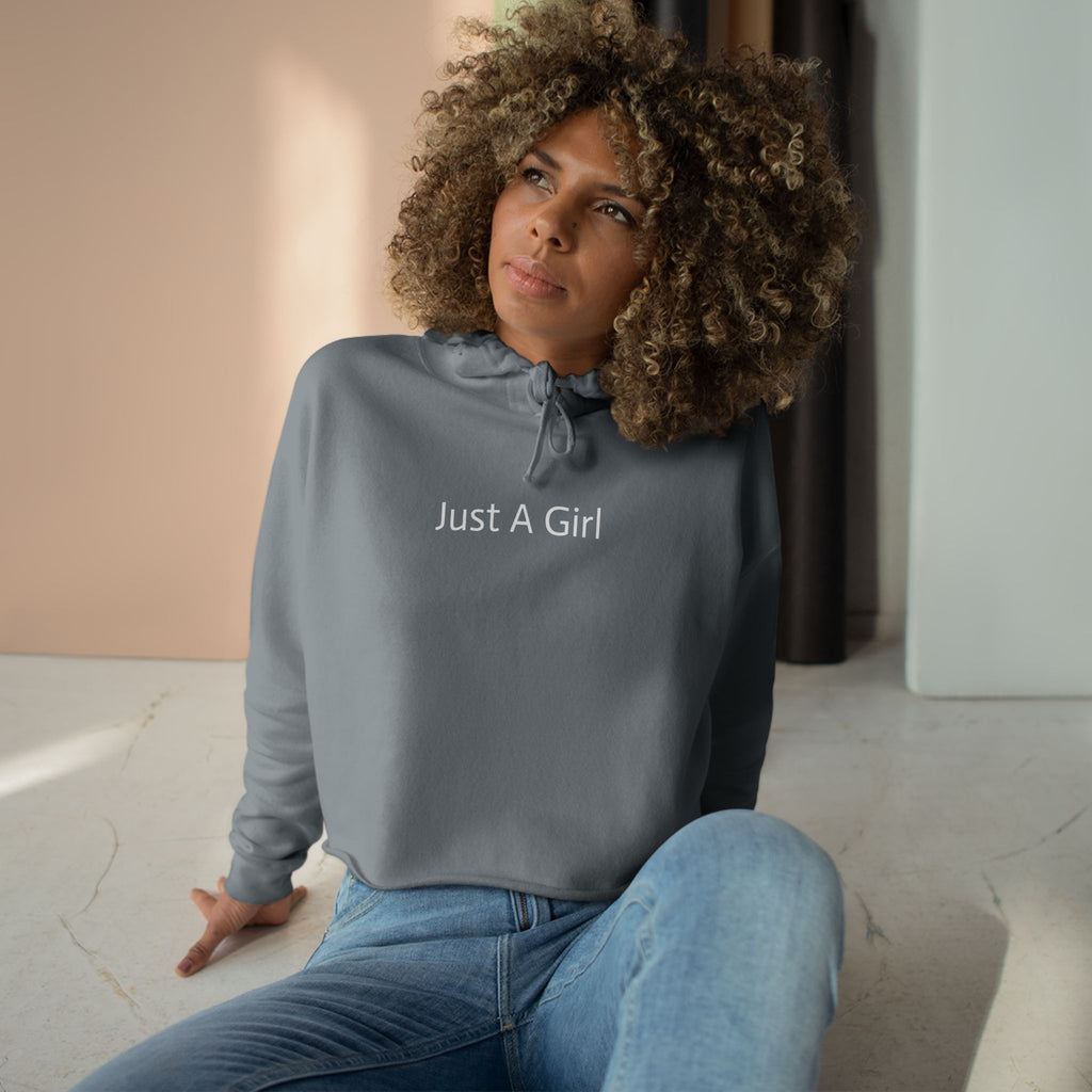 Just A Girl Who Loves to Run - Crop Hoodie
