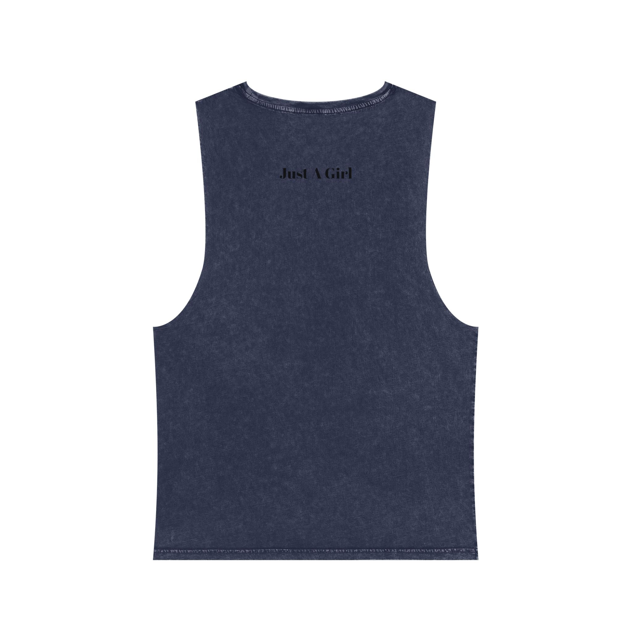 Gym Girl Deadlift Tank Top — Women's Fitness Stonewash Muscle Tee
