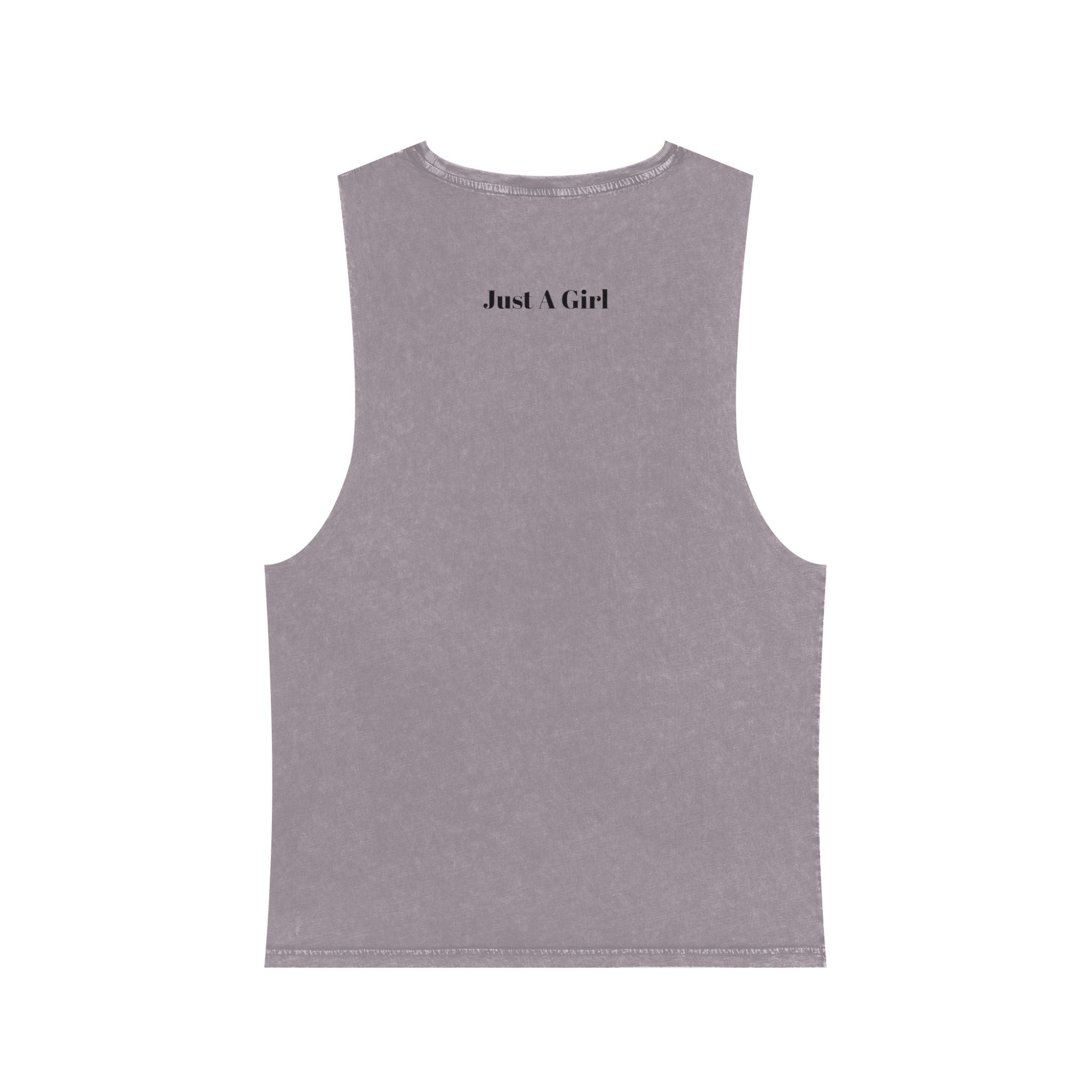 Gym Girl Deadlift Tank Top — Women's Fitness Stonewash Muscle Tee