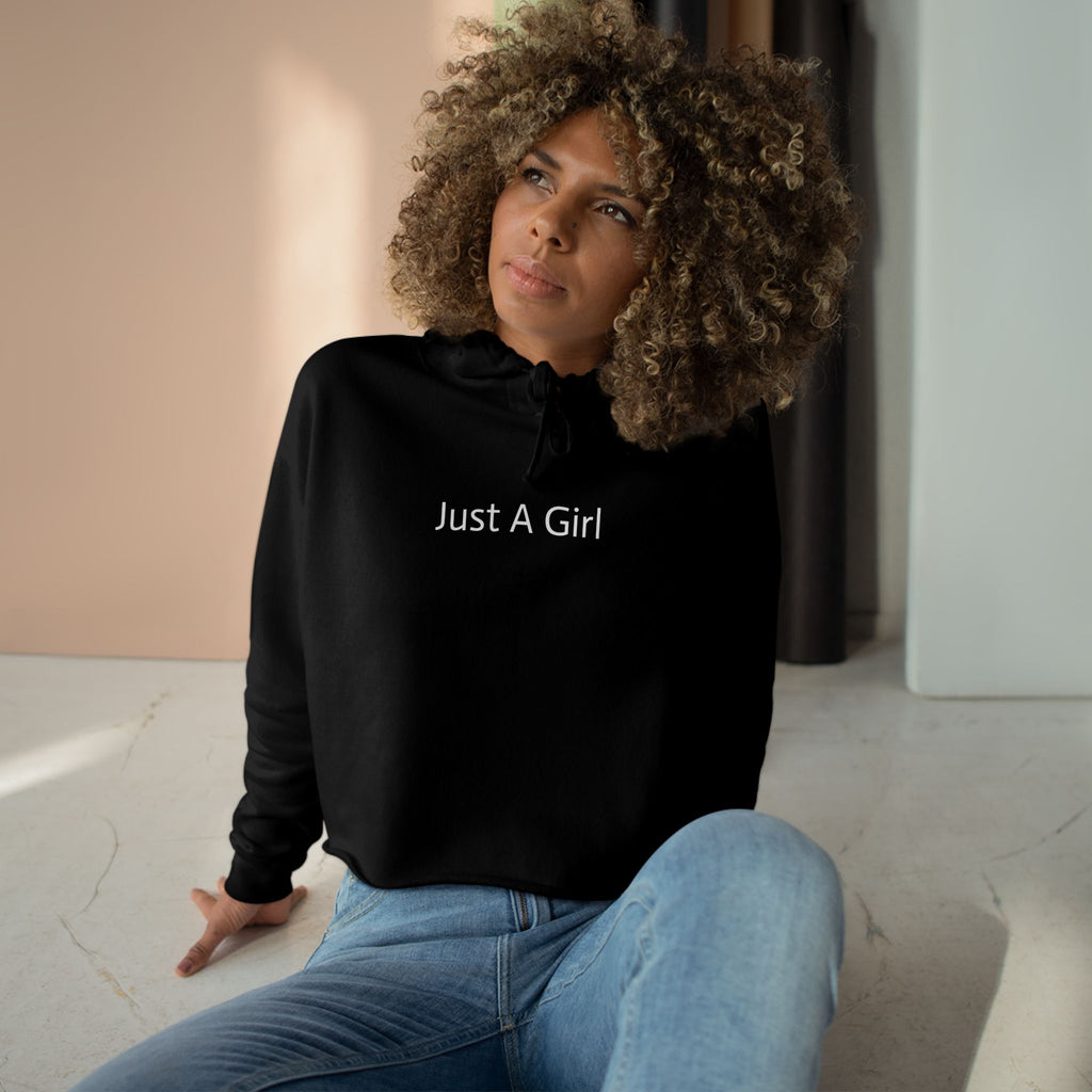 Just A Girl Who Loves to Run - Crop Hoodie