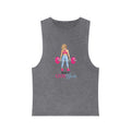 Gym Girl Deadlift Tank Top — Women's Fitness Stonewash Muscle Tee