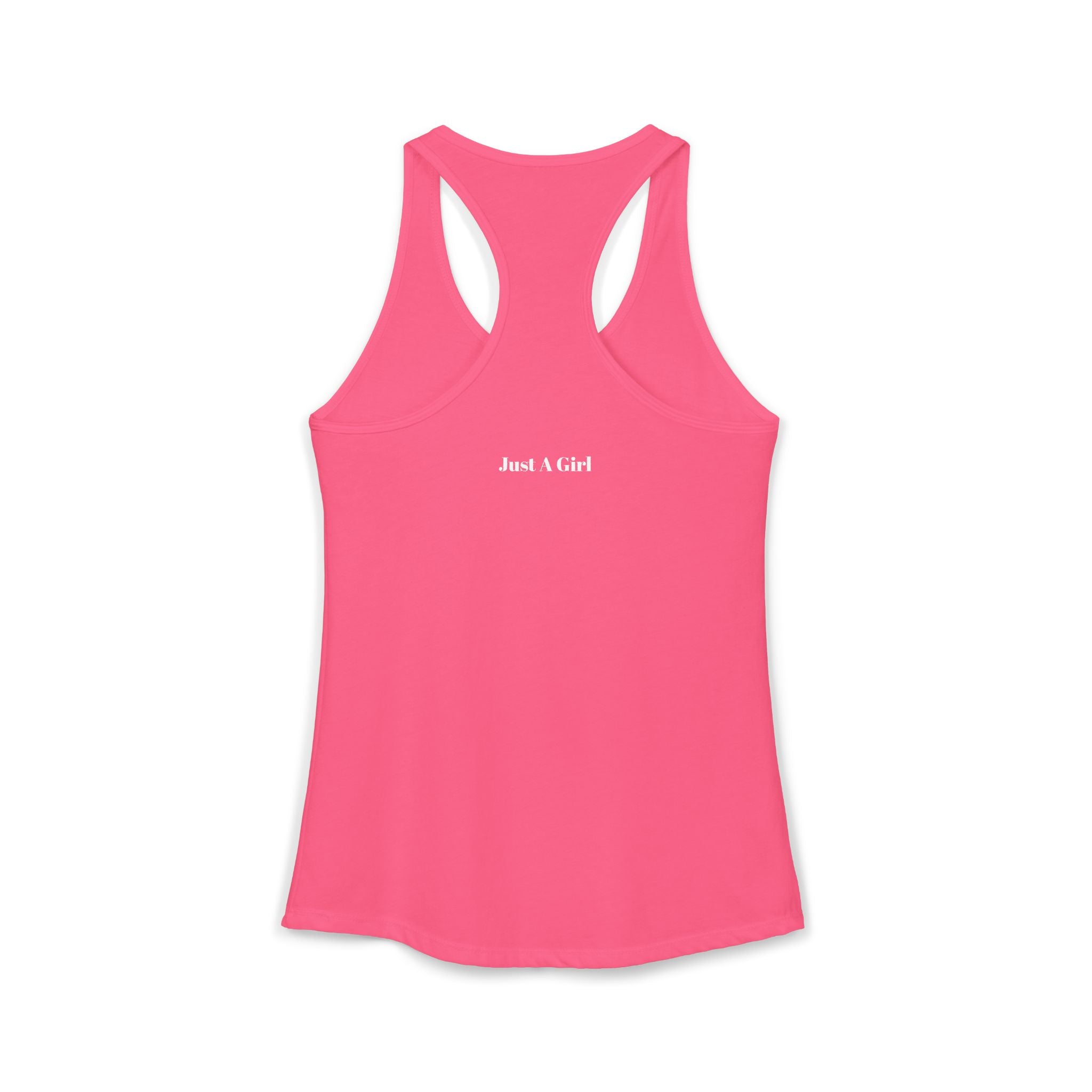 Just A Girl Who Loves to Run Racerback Tank (Light Skintone)